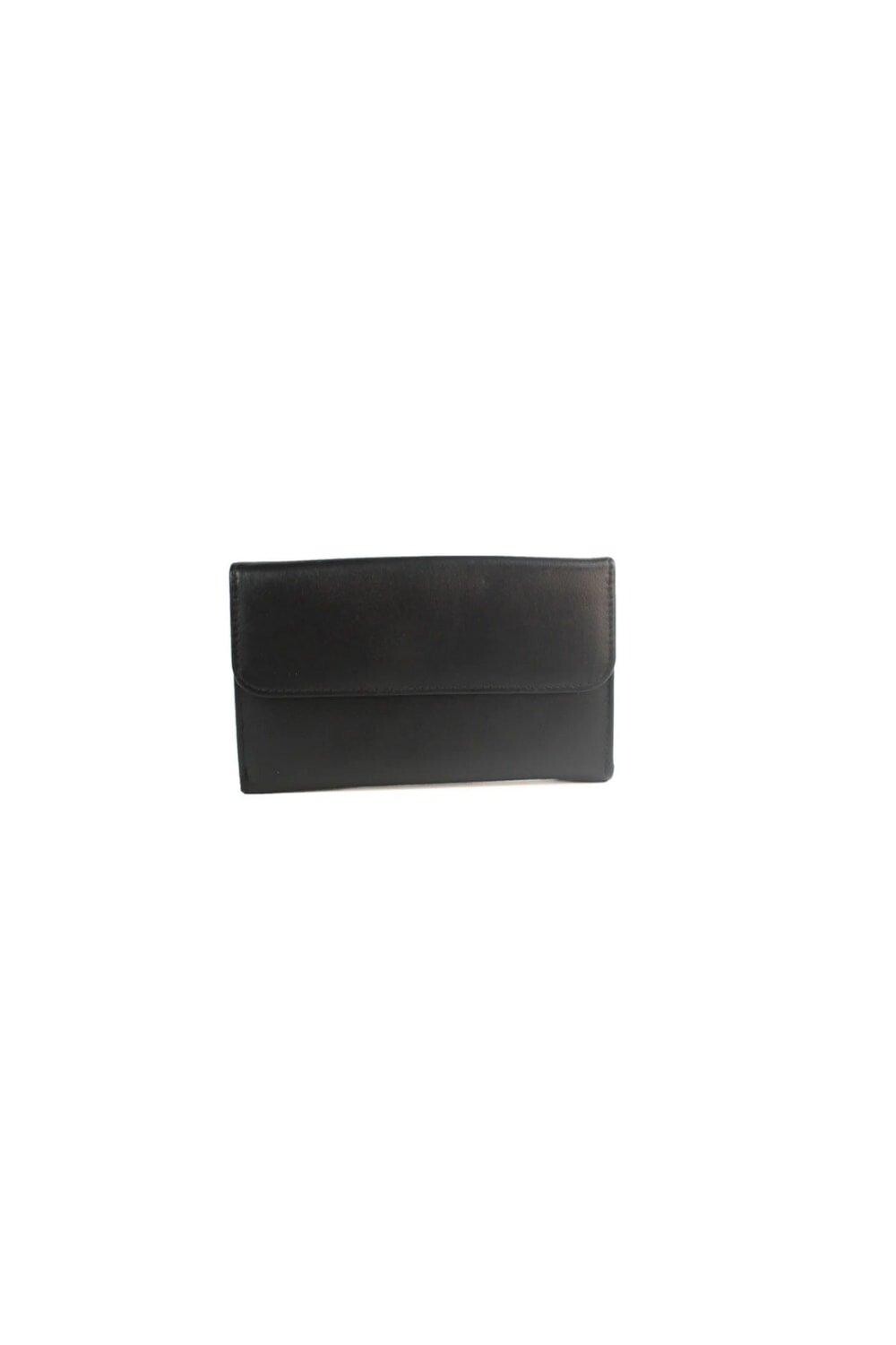 

Кожаный кошелек Bridget контрастного цвета Eastern Counties Leather, черный