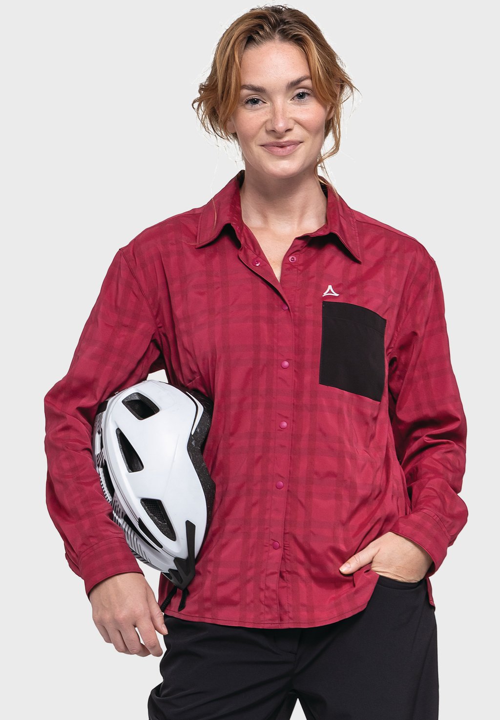 

Блузка на пуговицах BIKE STYLE JALPUH Schöffel, красный