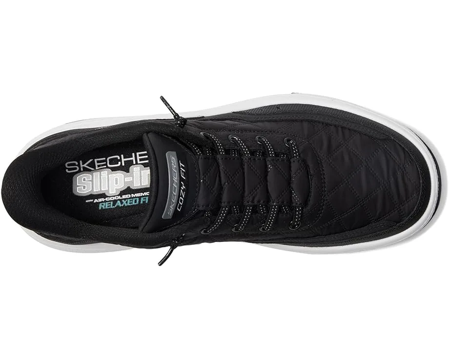 Кроссовки SKECHERS Urban Explore Cozy Fit Hands Free Slip-in, Black/White — фото 2