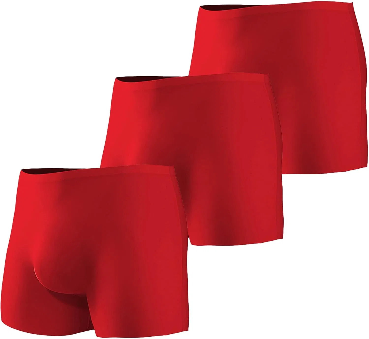 Боксеры спортивные быстросохнущие, Red-3pc