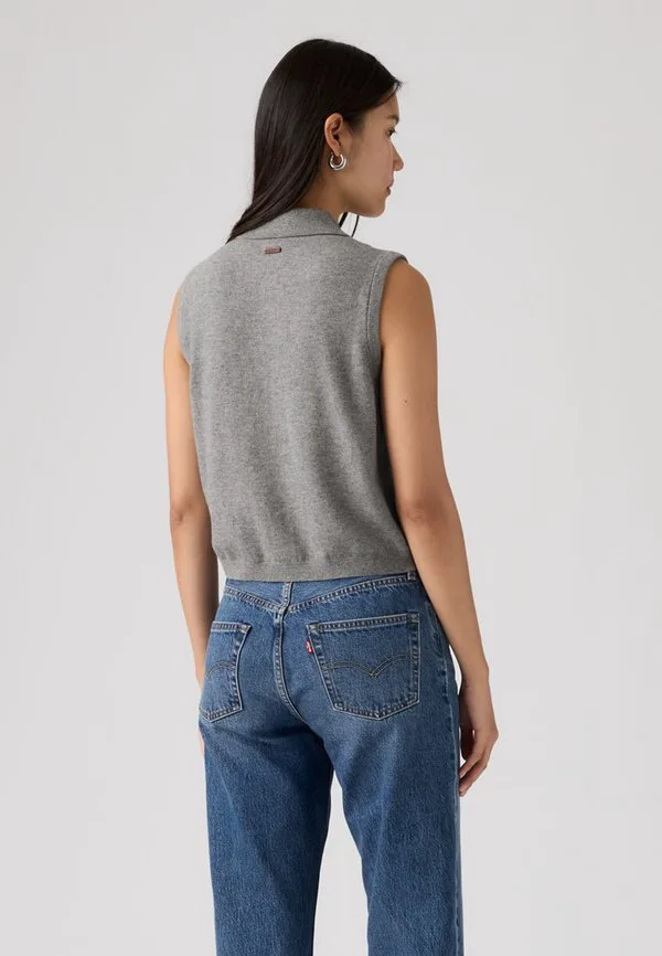 Очень мягкий жилет с мини-рюшами. Levi'S, Dark Heather Gray Bros — фото 3
