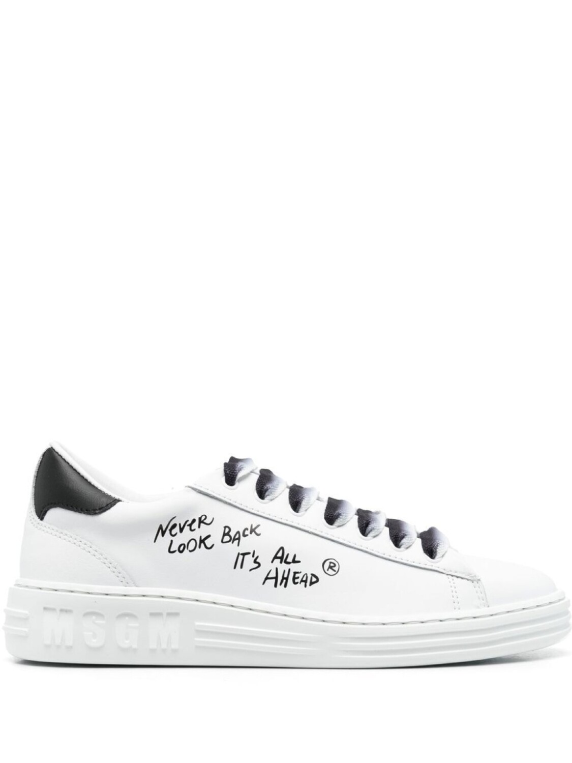 

MSGM кеды с надписью, белый