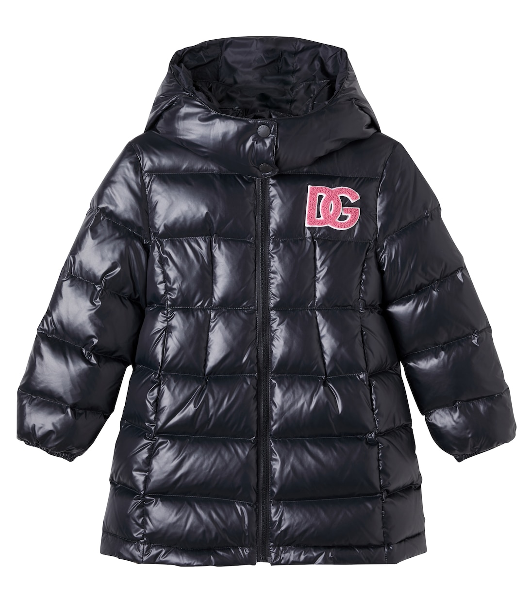 

DG стеганое пуховое пальто Dolce&Gabbana Kids, черный