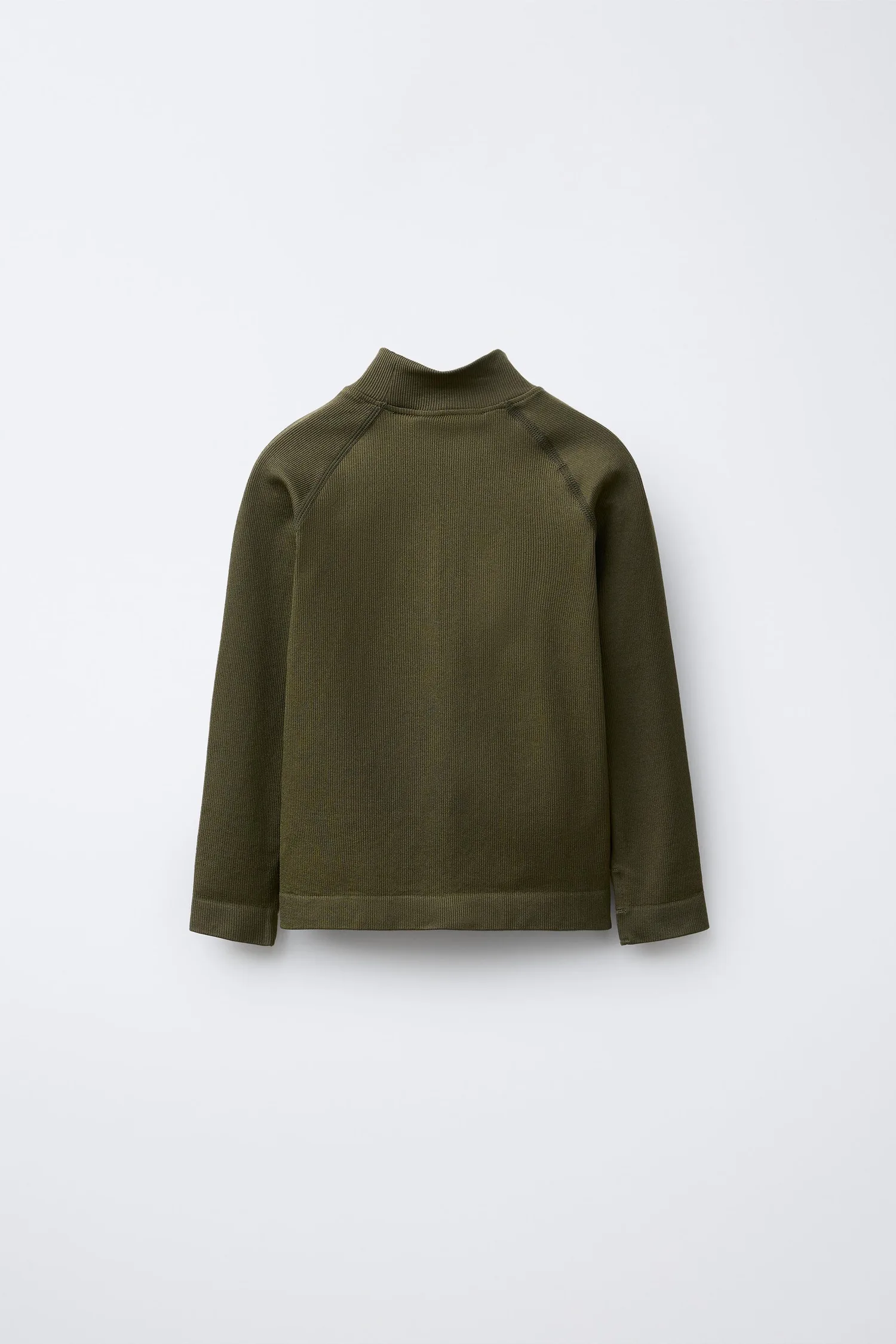 Дышащая футболка из лыжной коллекции Zara, хаки — фото 2