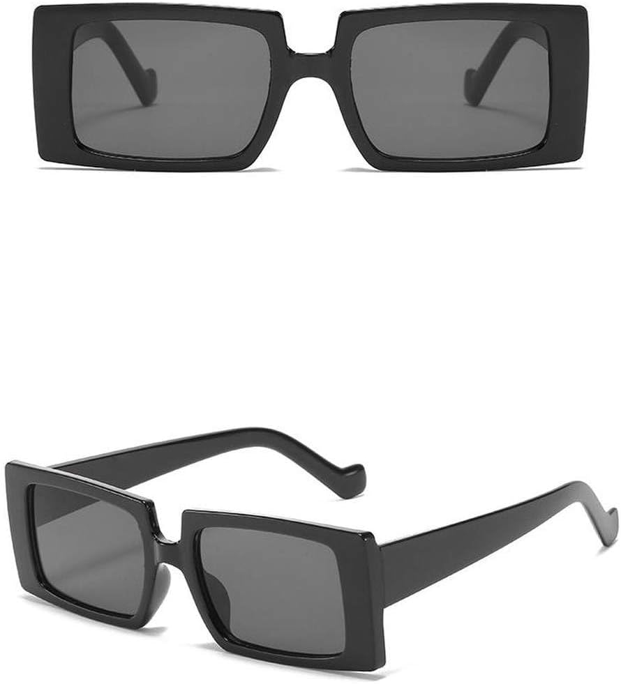 

Женские солнцезащитные очки в винтажном стиле, маленькие прямоугольные, классические женские солнцезащитные очки, очки для женщин с защитой от ультрафиолета UV400 LVTFCO, Black Black