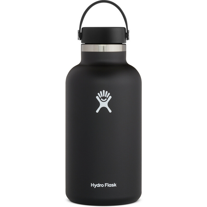 

Изолированная бутылка с гибкой крышкой емкостью 64 унции Hydro Flask, черный