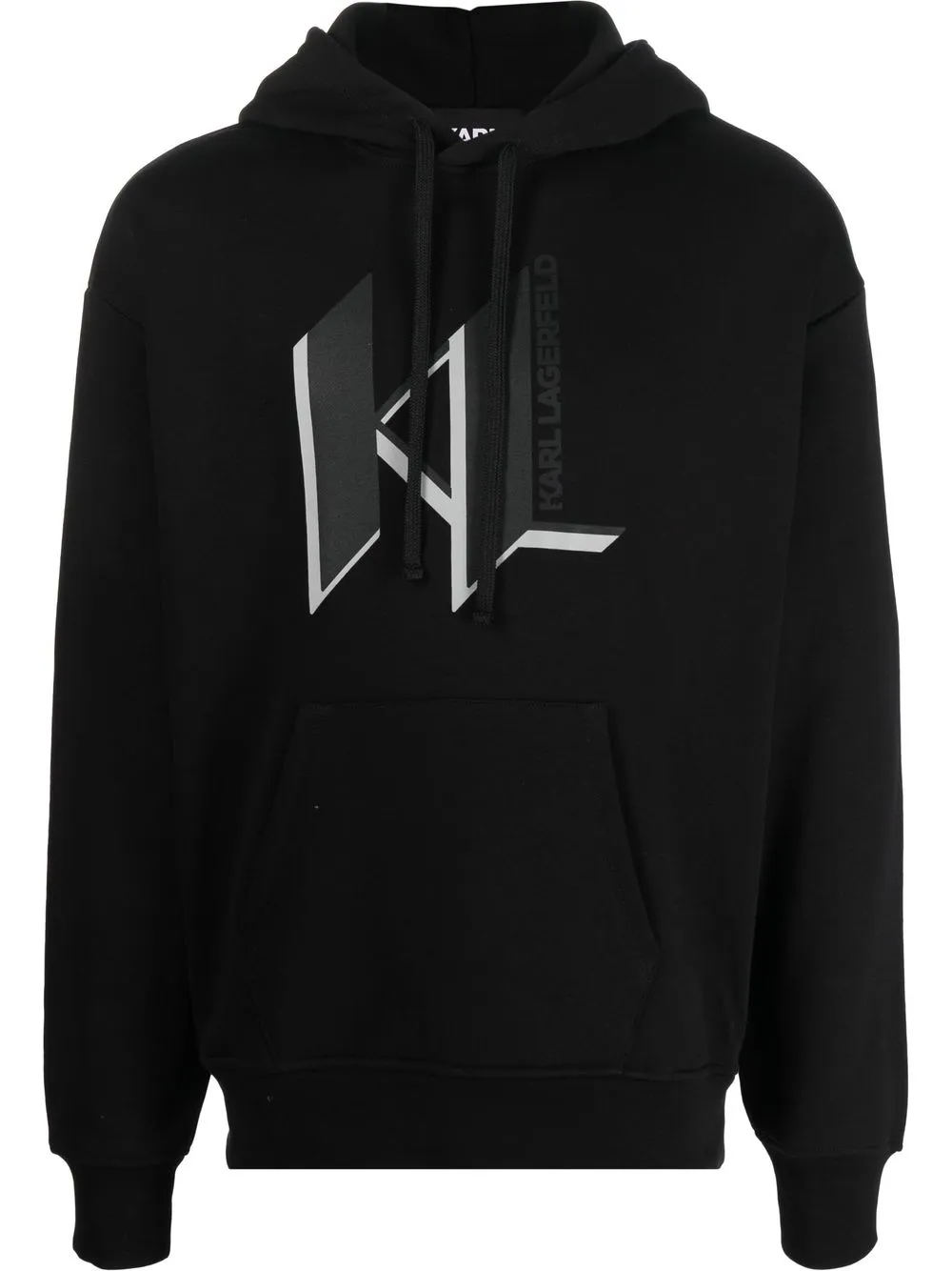 

Худи с логотипом KARL LAGERFELD, черный