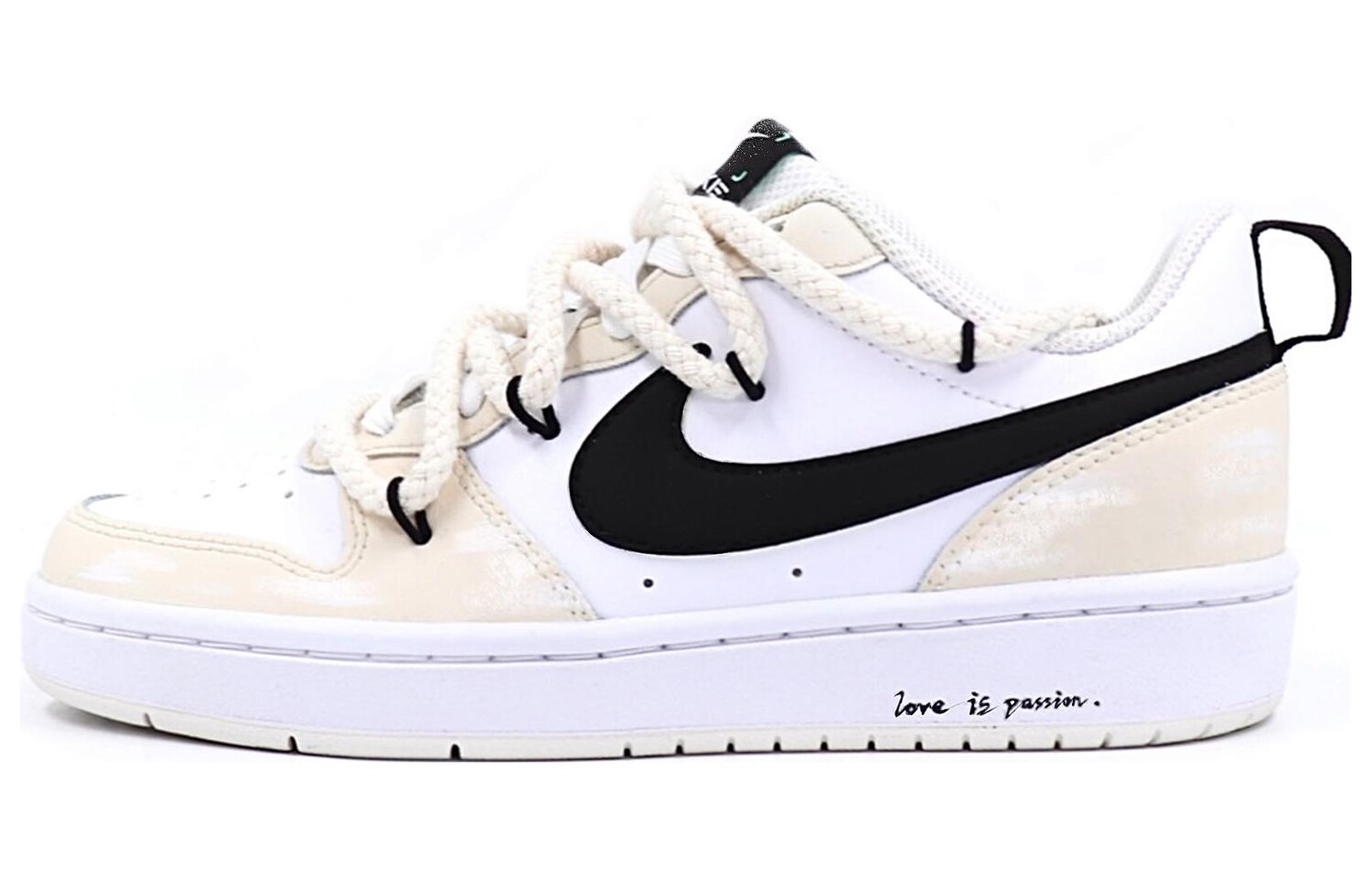 

Кроссовки для скейтбординга Court Borough женские, низкие, черный/розовый Nike