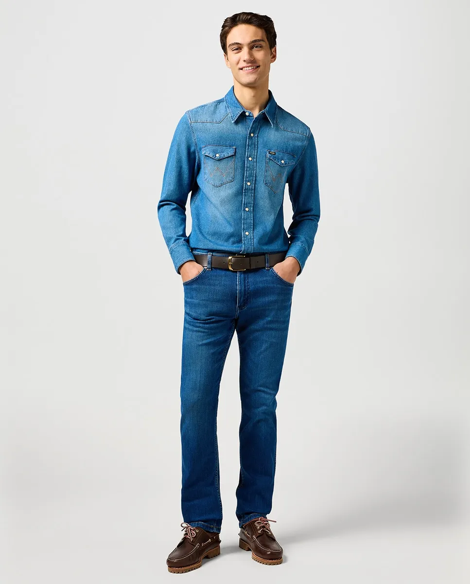 

Мужские джинсы Greensboro с 5 карманами Wrangler, синий