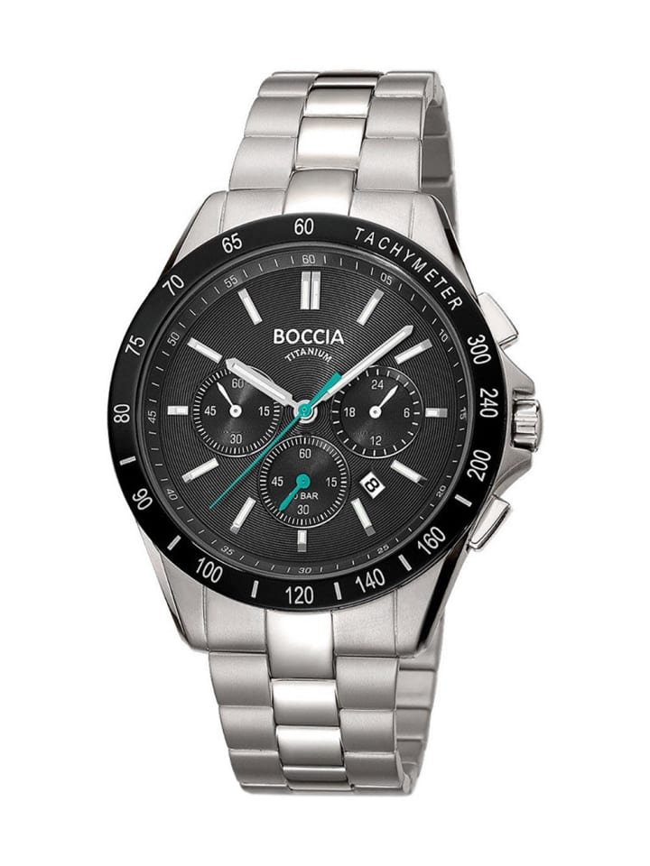 

Boccia Мужские часы-хронограф, титан/черный