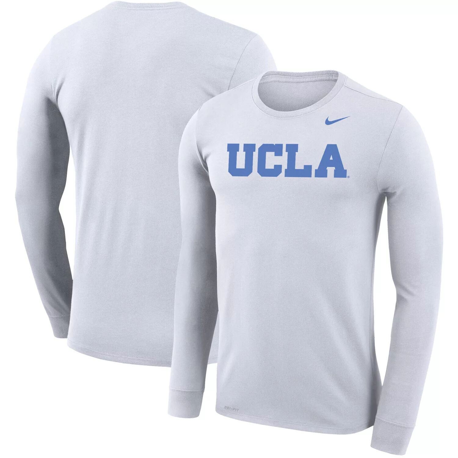 

Мужская белая футболка с длинным рукавом с логотипом UCLA Bruins School и логотипом Performance Legend Nike, Белый, Мужская белая футболка с длинным рукавом с логотипом UCLA Bruins School и логотипом Performance Legend Nike