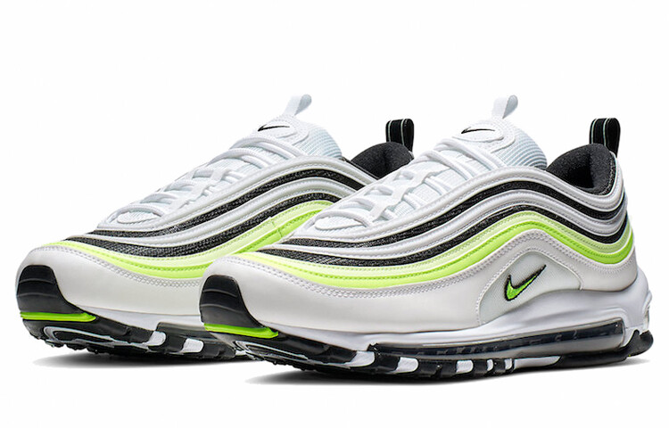 Кроссовки Nike Air Max 97 Men, белый/черный/светло-желтый — фото 4