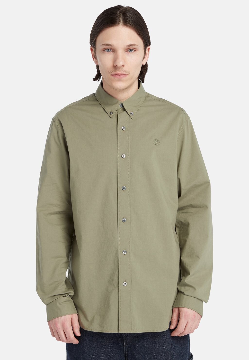

Рубашка Solid Poplin Timberland, цвет cassel earth