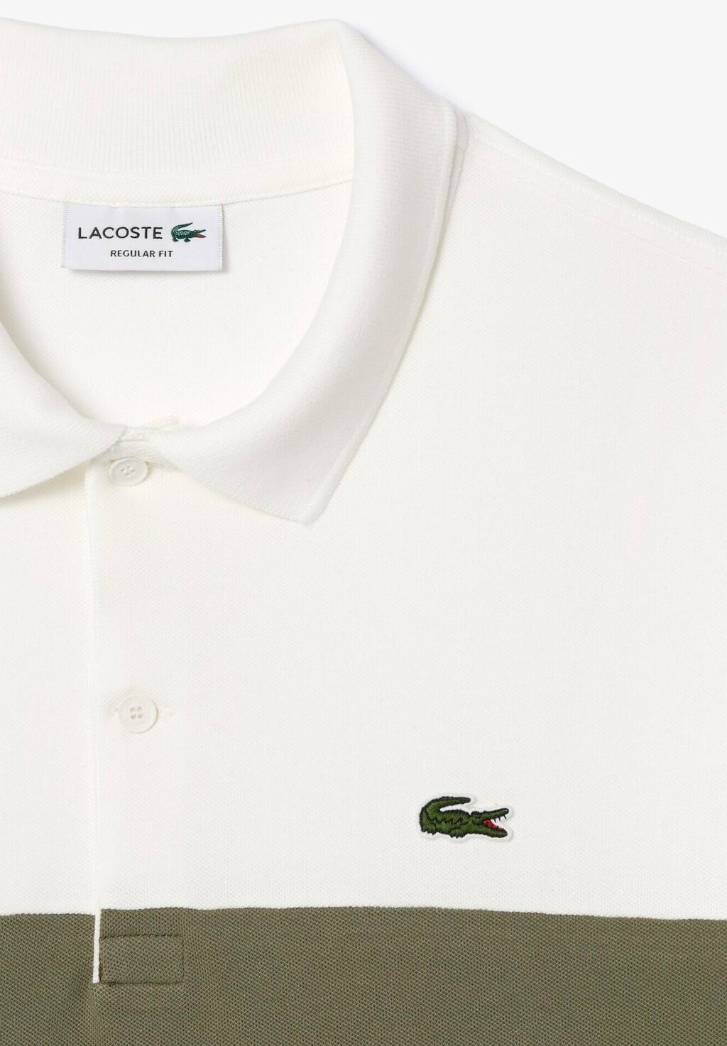 

Поло Lacoste, blanc ver хаки imi