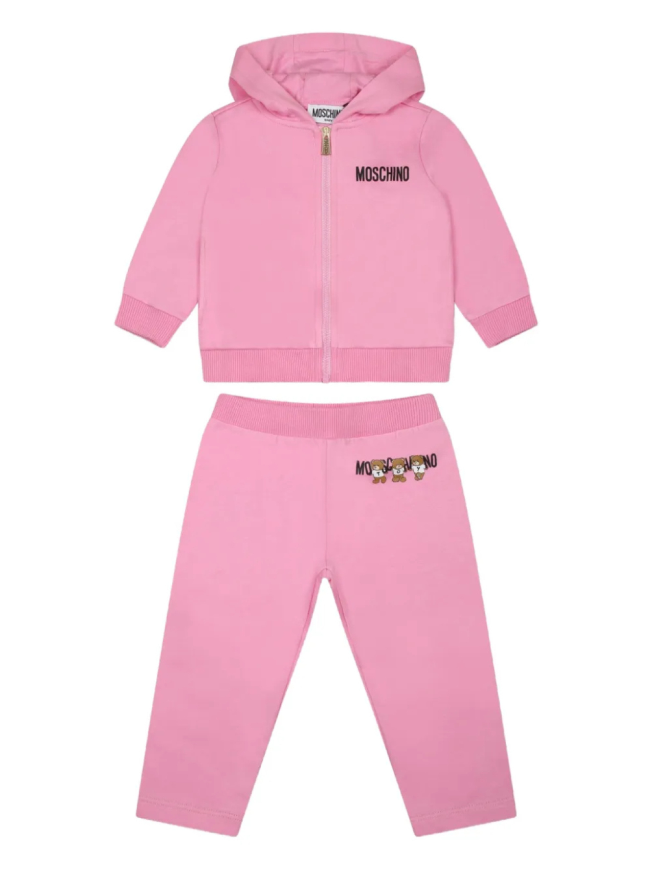 

Moschino Kids спортивный костюм с плюшевым мишкой, розовый