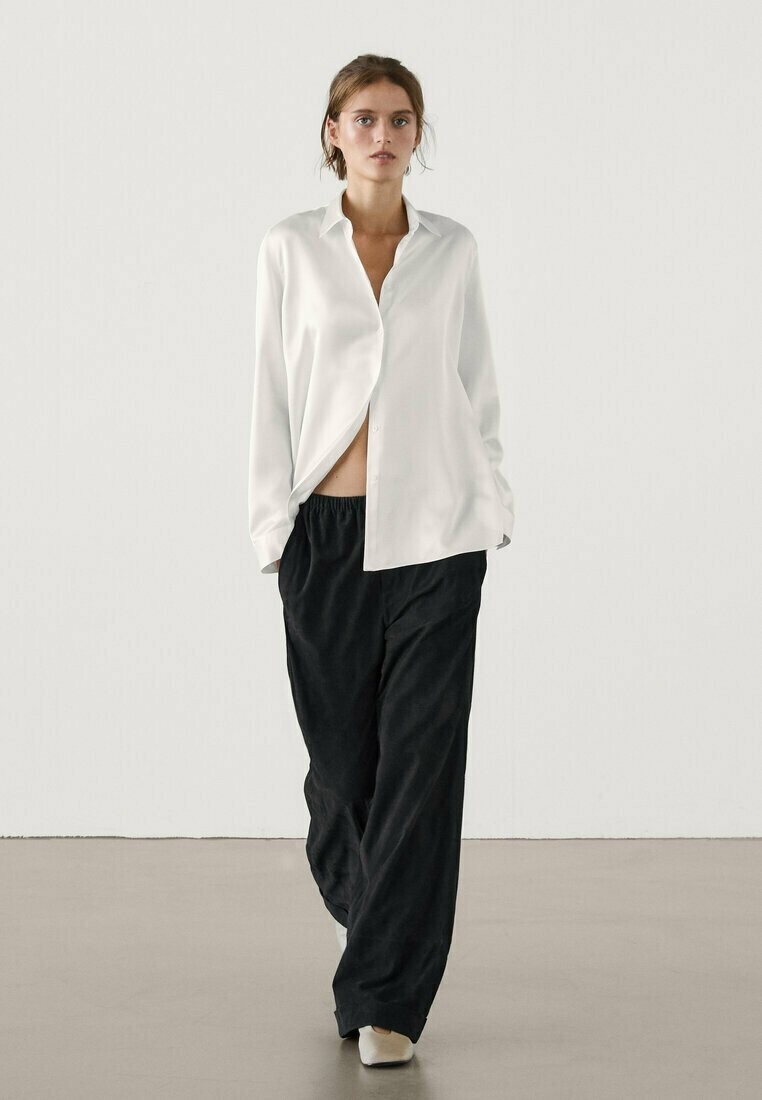 

Рубашка PLAIN WITH LONG SLEEVES Massimo Dutti, белый