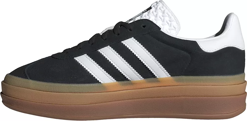 Женские кроссовки Adidas Originals Gazelle Bold, цвет Black/White/Gum — фото 4