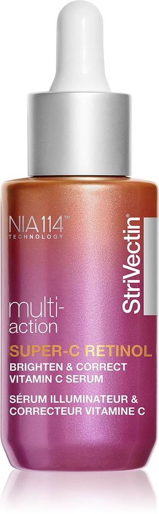 

Многофункциональная сыворотка Super-C Retinol Brighten & Correct с витамином С для осветления кожи и восстановления ее поверхности. Strivectin, 30 мл