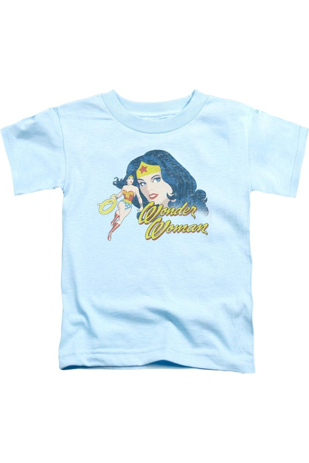 

Футболка с портретом Лиги справедливости Америки для детей Gildan, светло-голубой