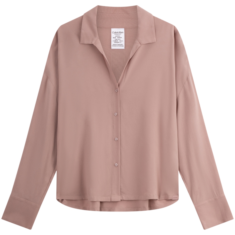 

Женская пижамная блузка Calvin Klein, сиренево-коричневый