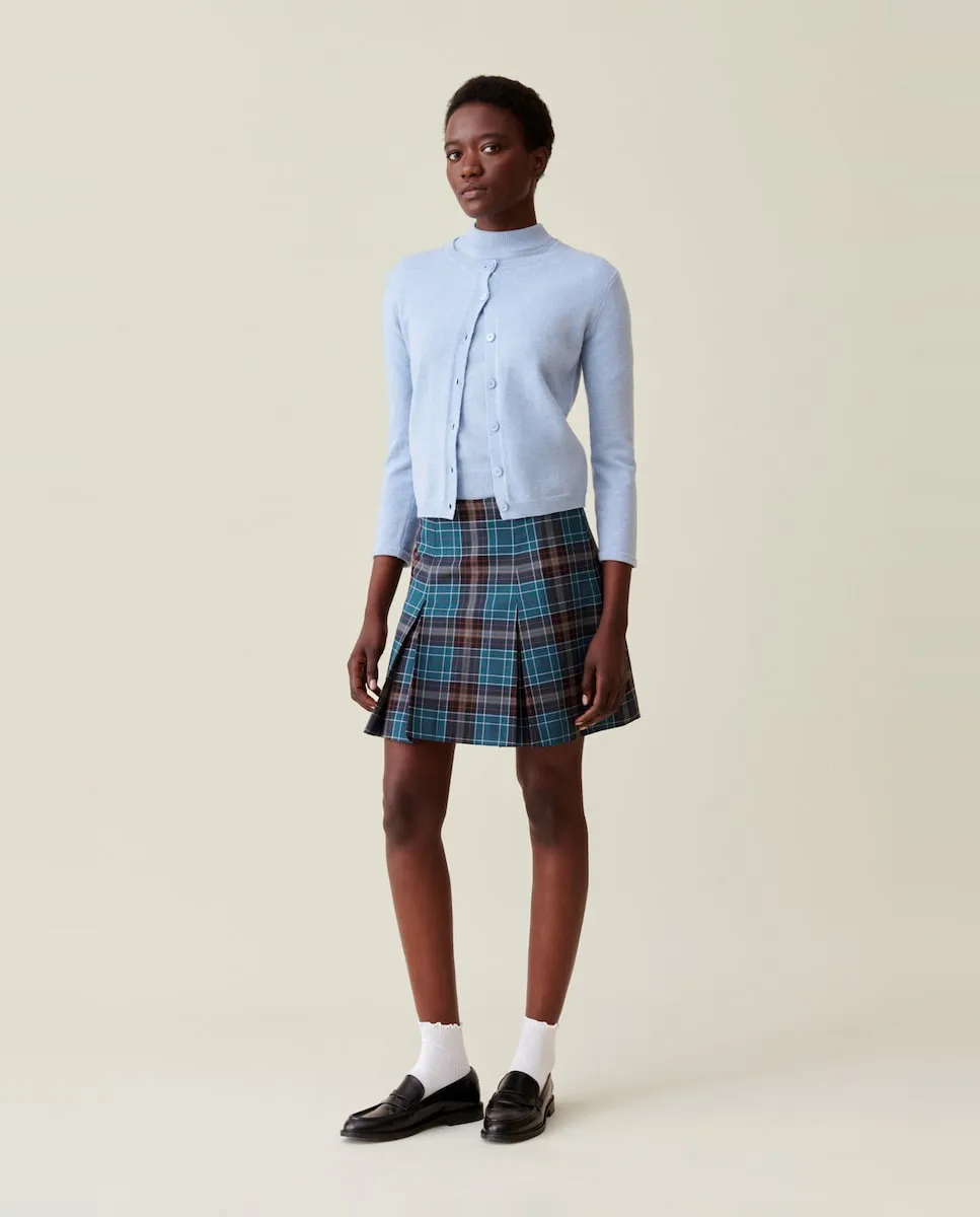 

Юбка из шерсти в клетку Claudie Pierlot, мультиколор