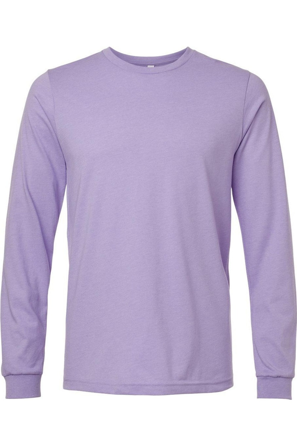 

Футболка с длинным рукавом BELLA + CANVAS Heather CVC, цвет heather dark lavender