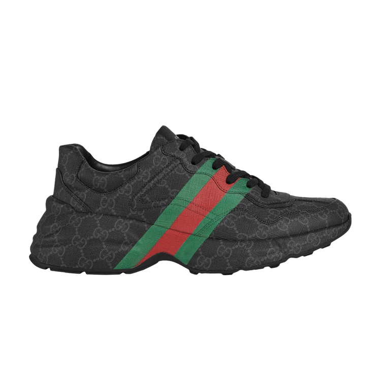 

Кроссовки Gucci GG Rhyton 'Monogram - Black Green Red', черный