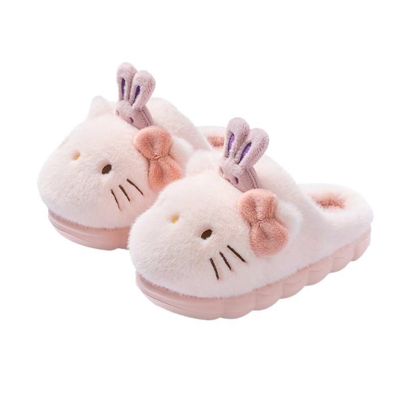 

Детские тапочки серии Sanrio, устойчивые к истиранию и скольжению Hello Kitty, розовый