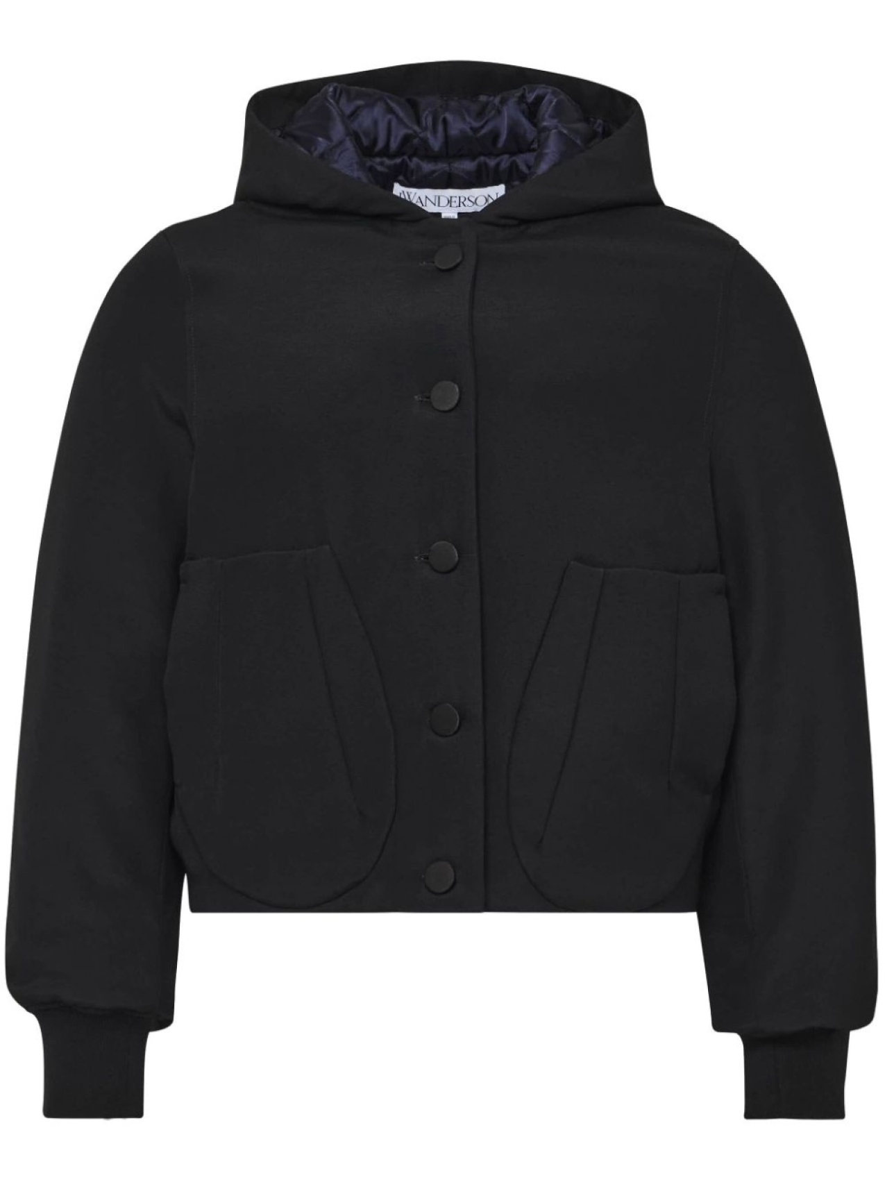 

JW Anderson пуховик с капюшоном, черный
