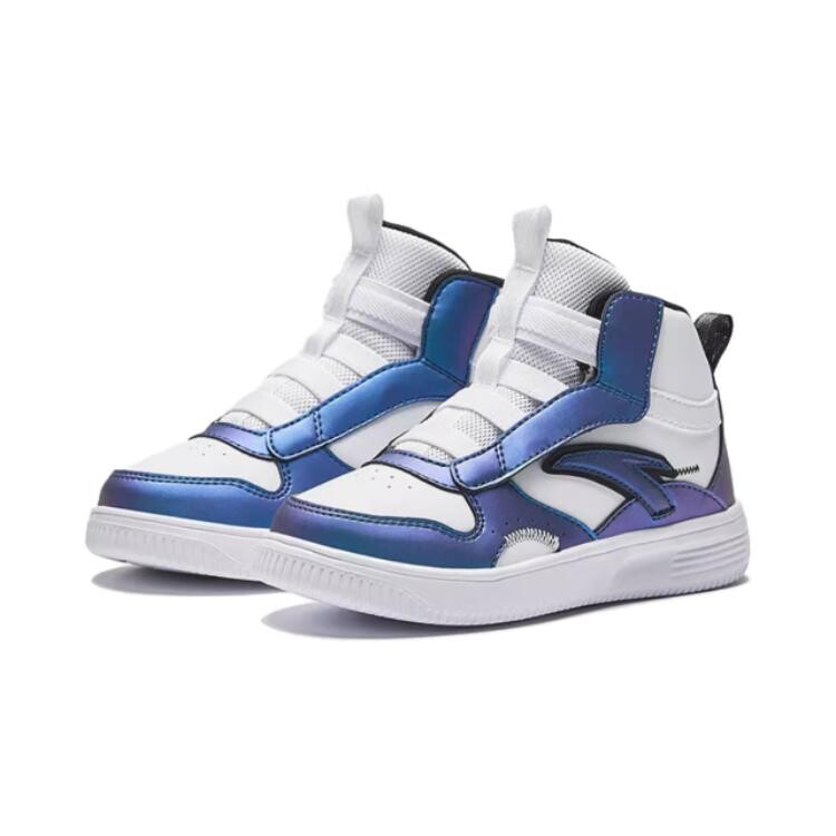 Кроссовки Anta kids Kids Lifestyle Shoes PS Mid-top ANTA White/blue, синий — фото 3