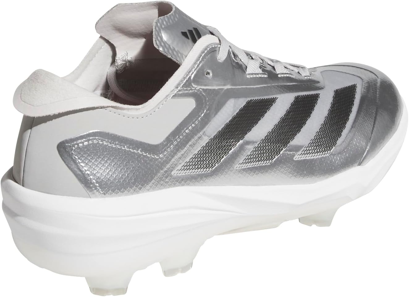 Мужские бейсбольные бутсы Adidas Adizero Impact TPU Silver Speed, черный/серый — фото 3