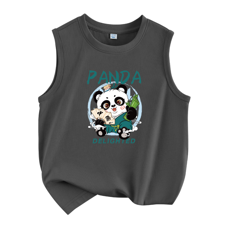 

Детский топ и майка с круглым вырезом WARRIOR, medium серый/h china panda