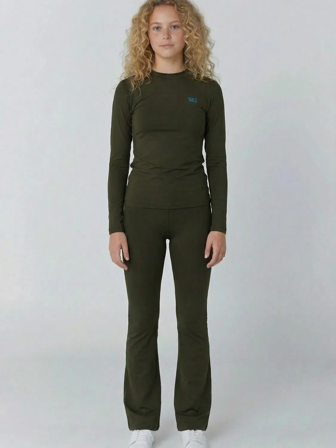 Спортивные брюки Sportkind с широкими штанинами цвет Jazzpants Regular, цвет хаки — фото 3