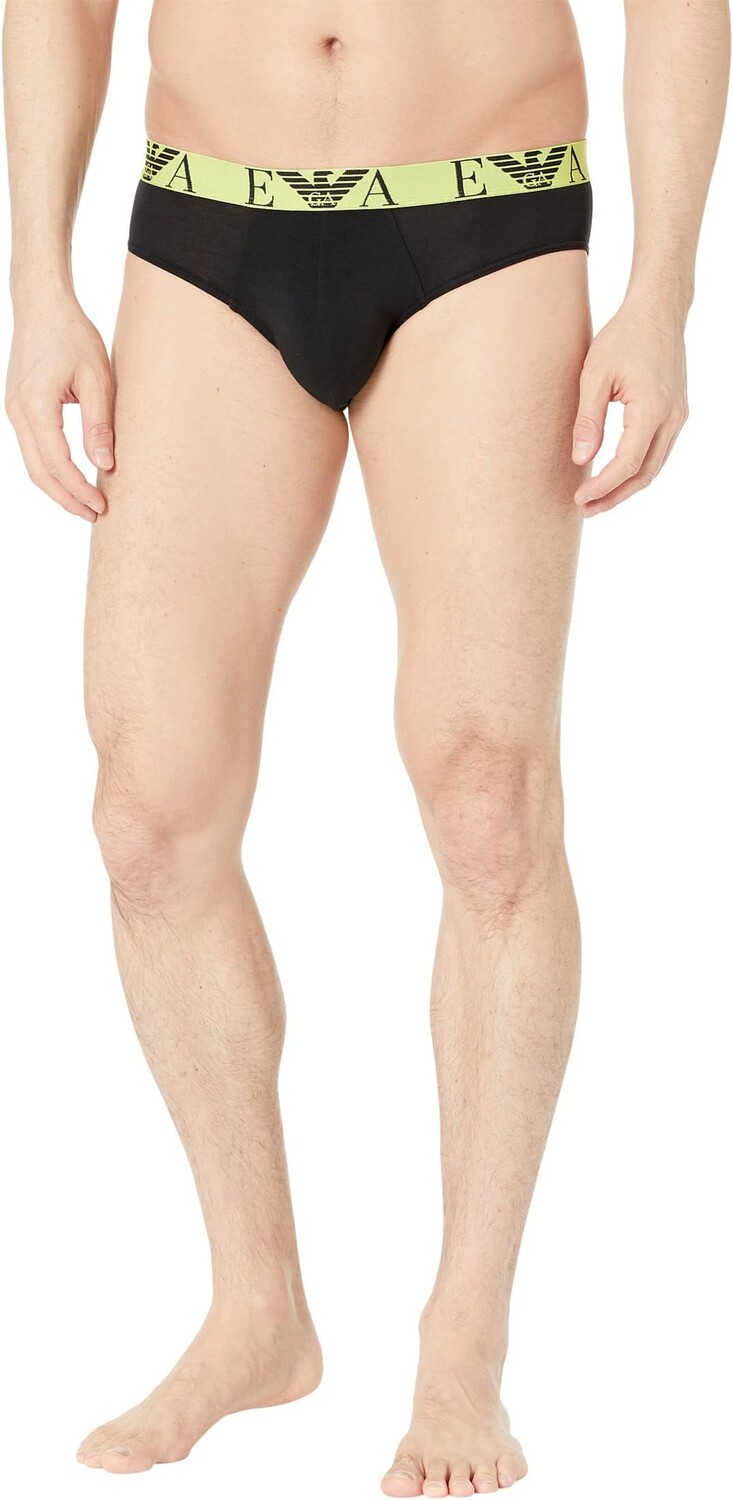 

Трусы Emporio Armani Bold Monogram 2-Pack Brief, цвет Black/Black