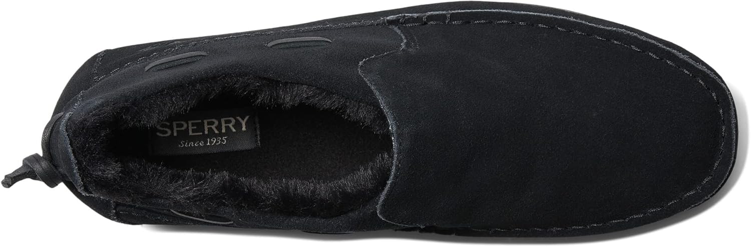 Зимние мужские мокасины Sperry Moc-Sider, черный — фото 3