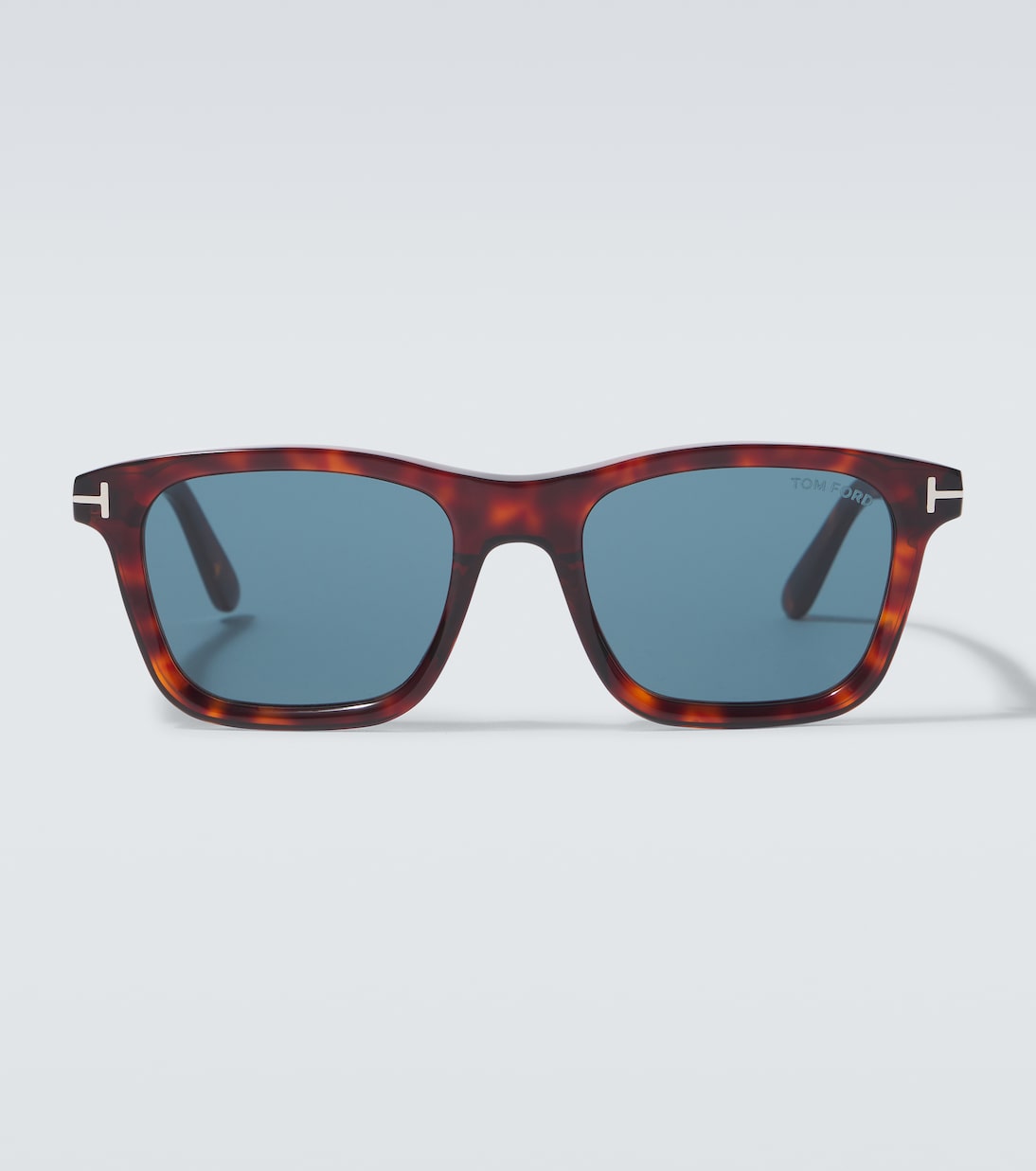 

Солнцезащитные очки Barron logo square Tom Ford, Red Havana/Blue