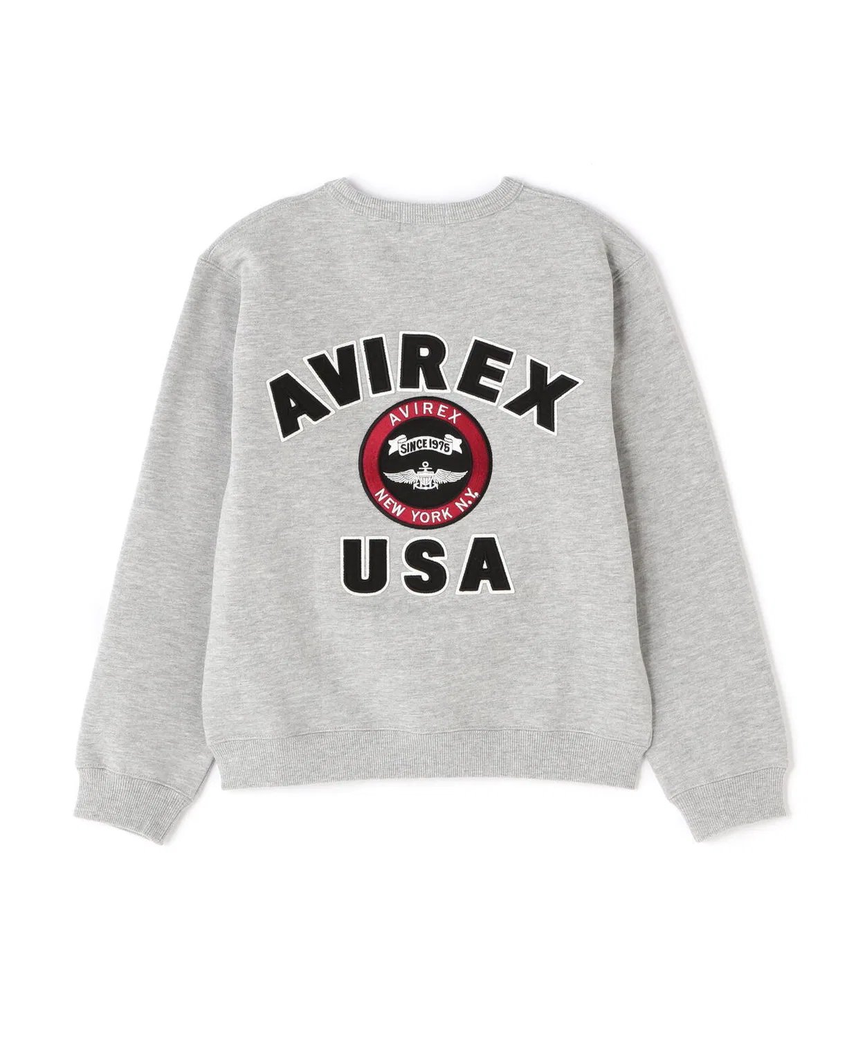 Свитшот с логотипом AVIREX, детский, серый