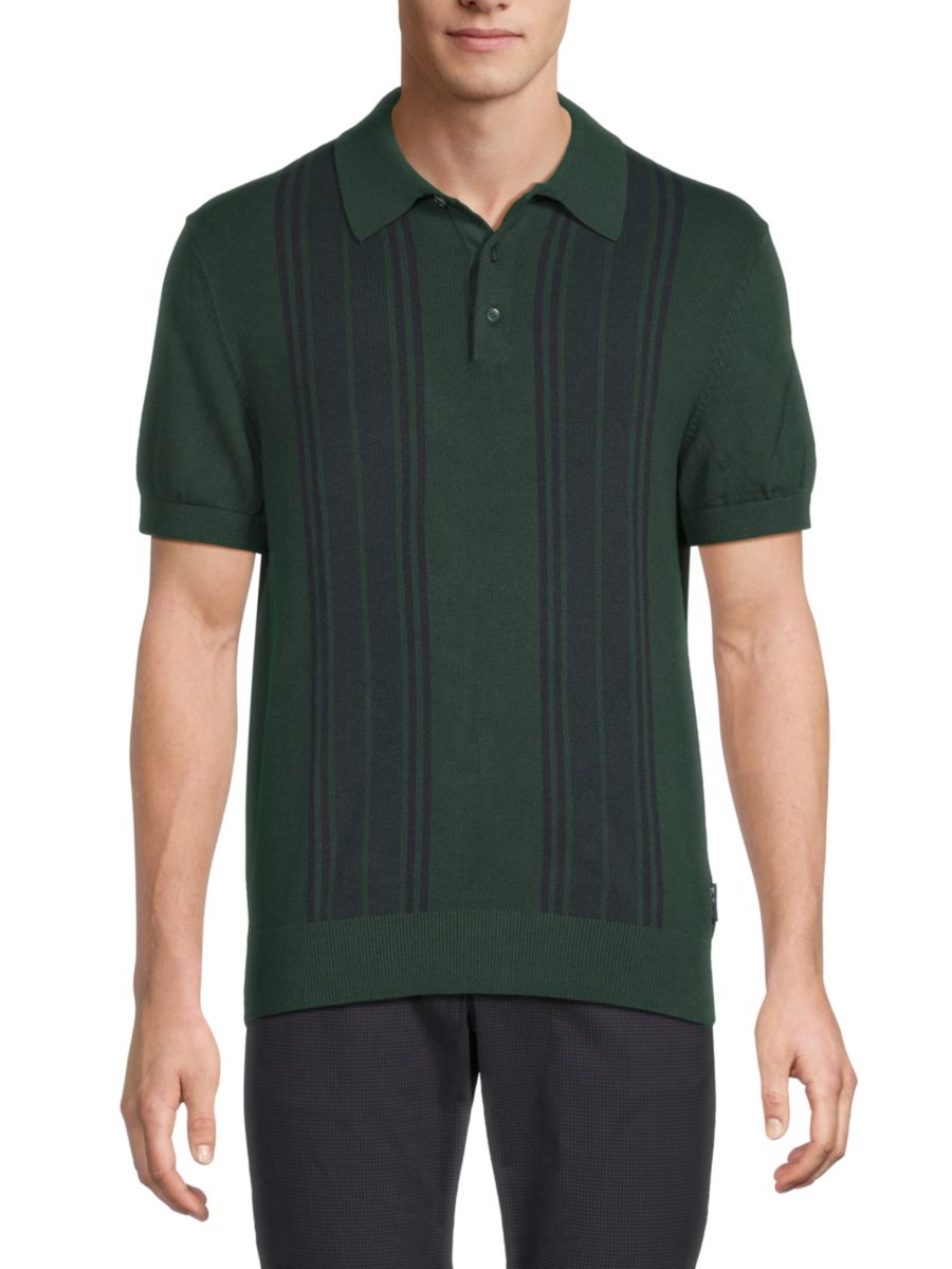 

Поло-свитер в полоску Mod Ben Sherman, цвет Spruce