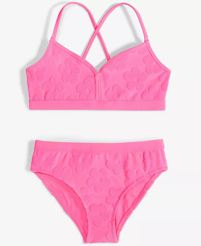

Купальник Big Girls Banded Bralette & Scoop Bottom Breaking Waves, розовый
