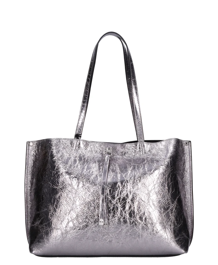 

Кожаная сумка-тоут Gianni Chiarini, серый