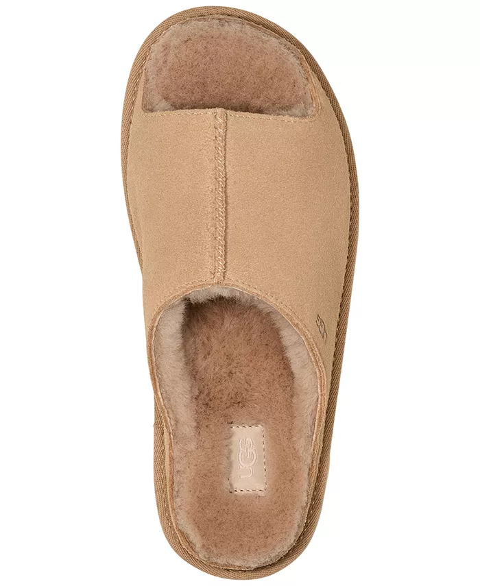 Женские сандалии Greenport Slide UGG®, коричневый/бежевый — фото 4