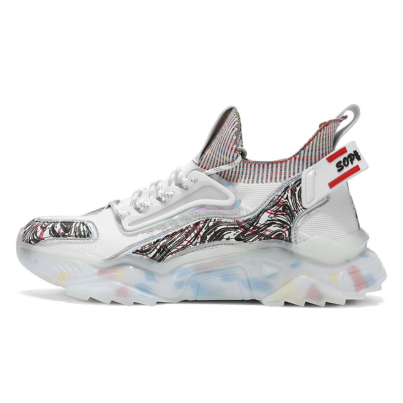 

Износостойкие, дышащие, легкие, низкие повседневные мужские туфли PNKE, White