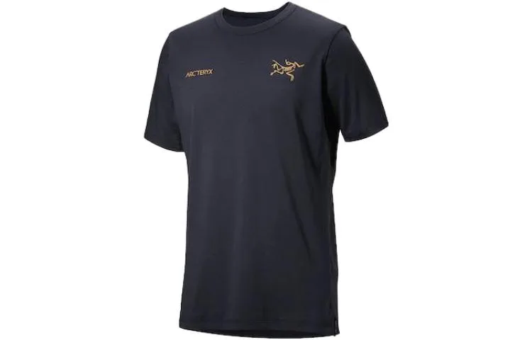 Футболка Captive с круглым вырезом, умеренно прямого кроя Arcteryx, Black Sapphire/Black Sapphire