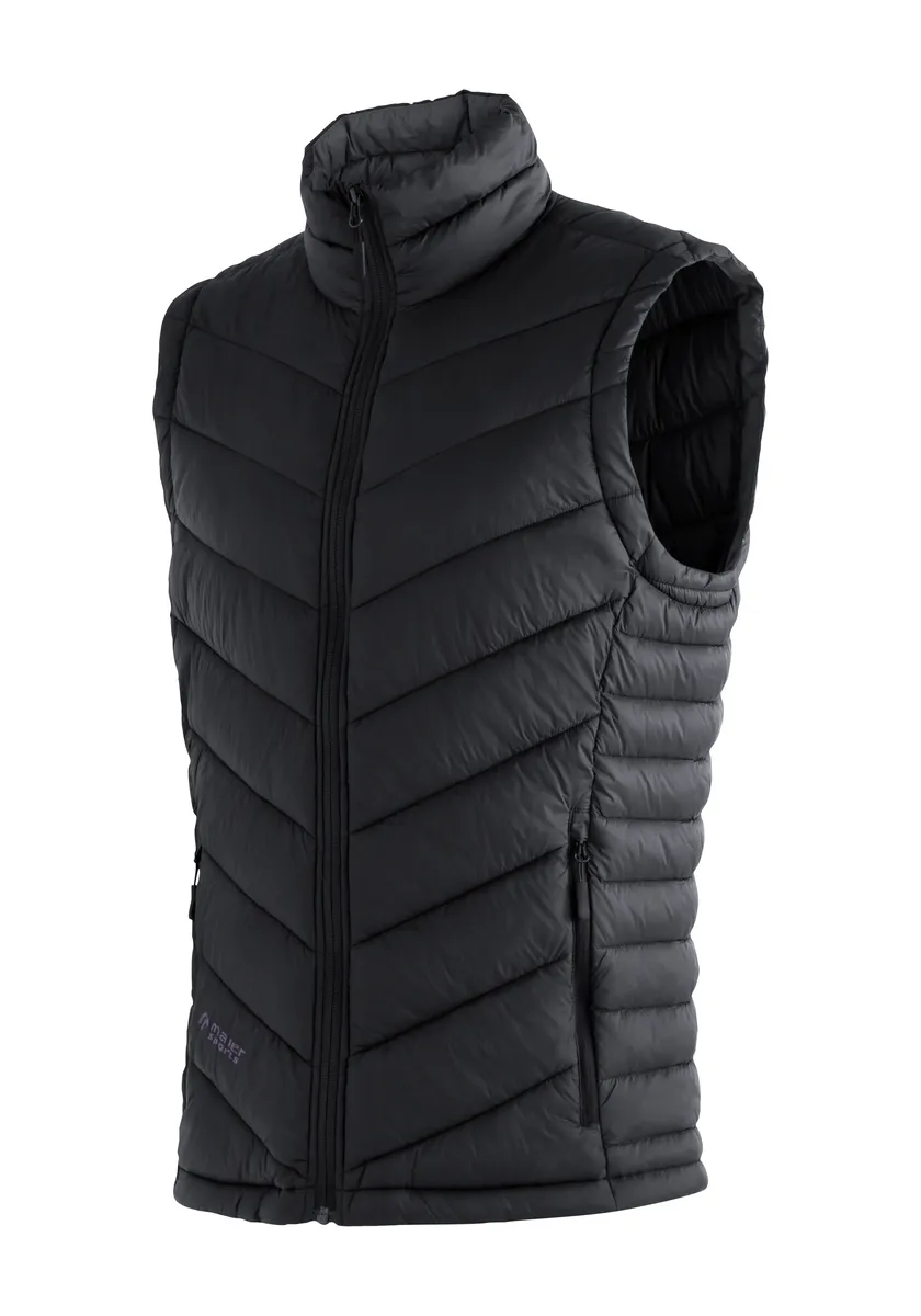 

Функциональная куртка Maier Sports "Notos Vest 2.1 M", очень легкий, теплый стеганый жилет для активного отдыха, черный