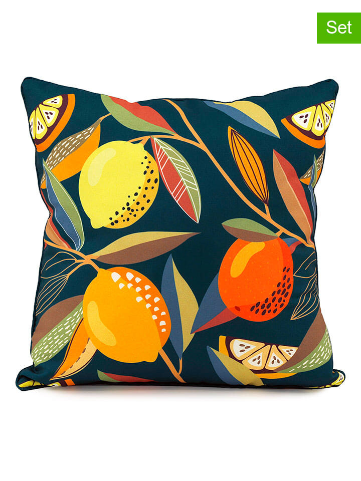 

Подушка SiL Interiors, цвет petrol/creme