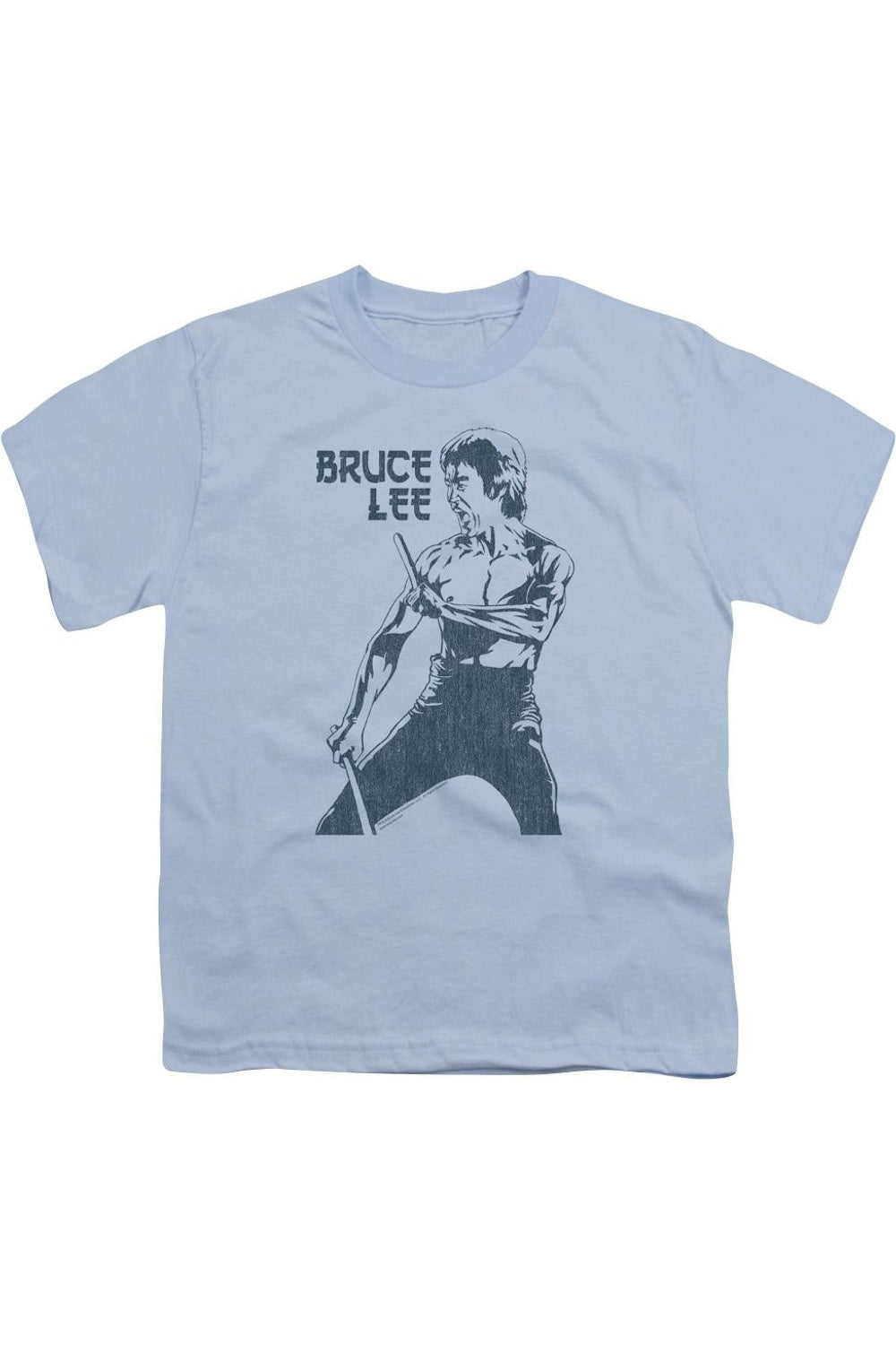 

Футболка с коротким рукавом для детей Bruce Lee Fighter Gildan, светло-голубой