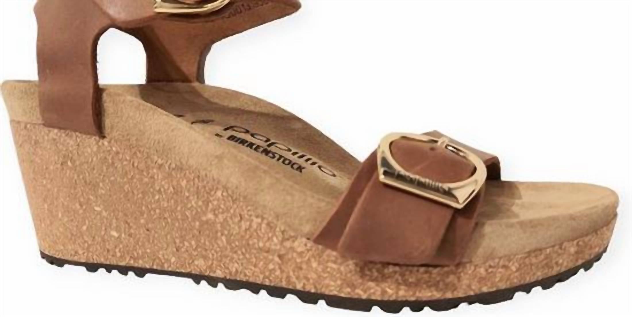 Женские сандалии Papillo Soley с кольцевой пряжкой в цвете коньяк Birkenstock, Cognac
