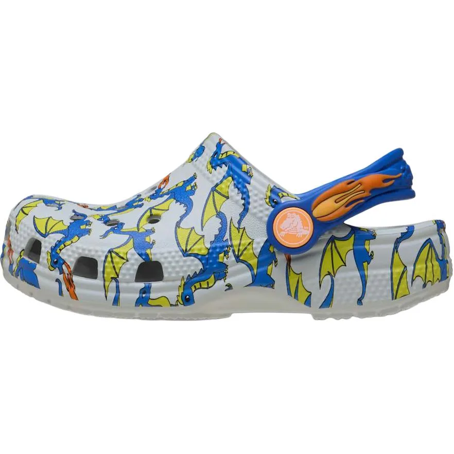 Crocs Классические клоги дышащие низкие детские кроссовки white blue