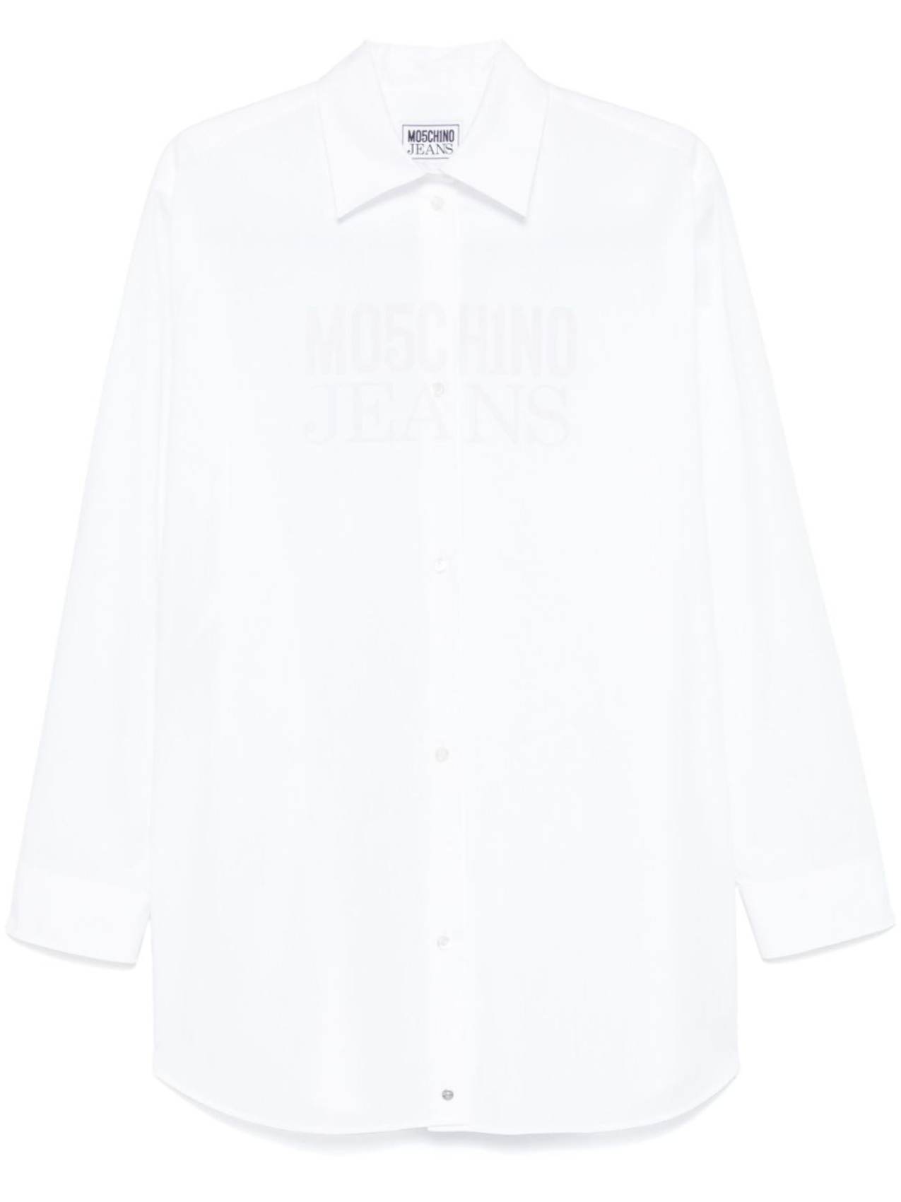 

MOSCHINO JEANS рубашка с логотипом, белый