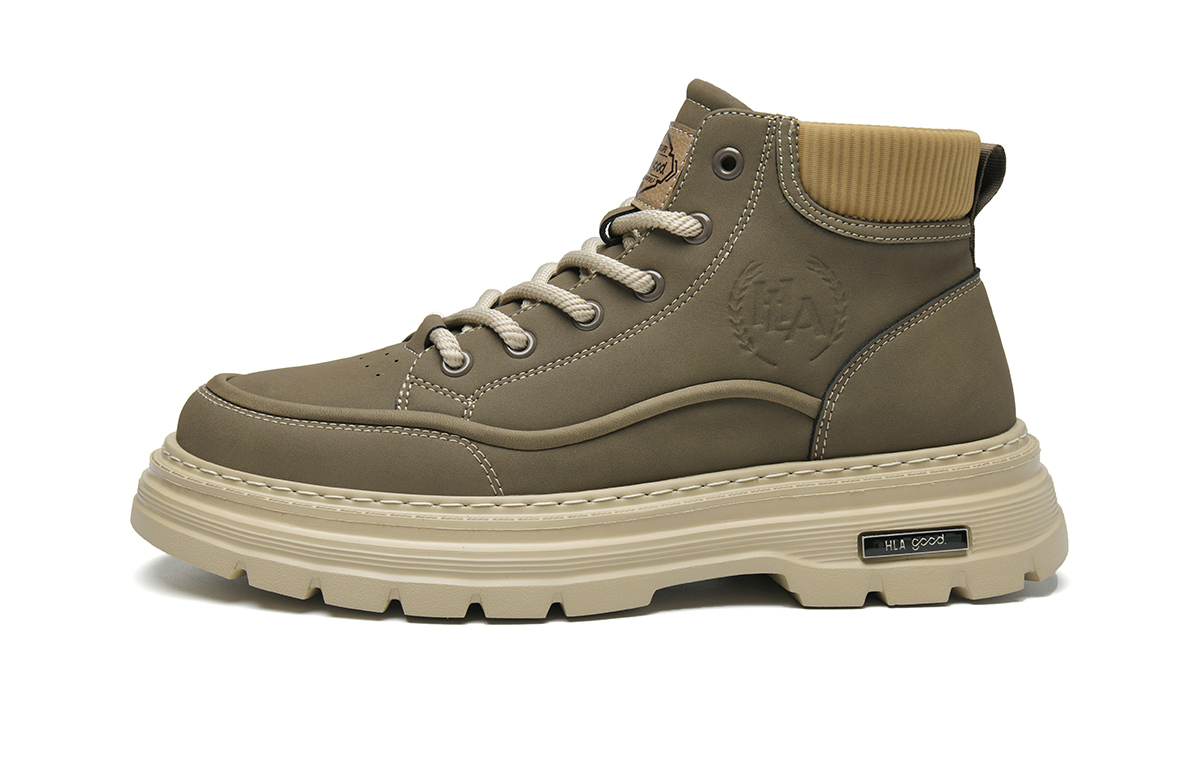 

HLA Рабочие ботинки мужские мид-топ черные/хаки, цвет Khaki